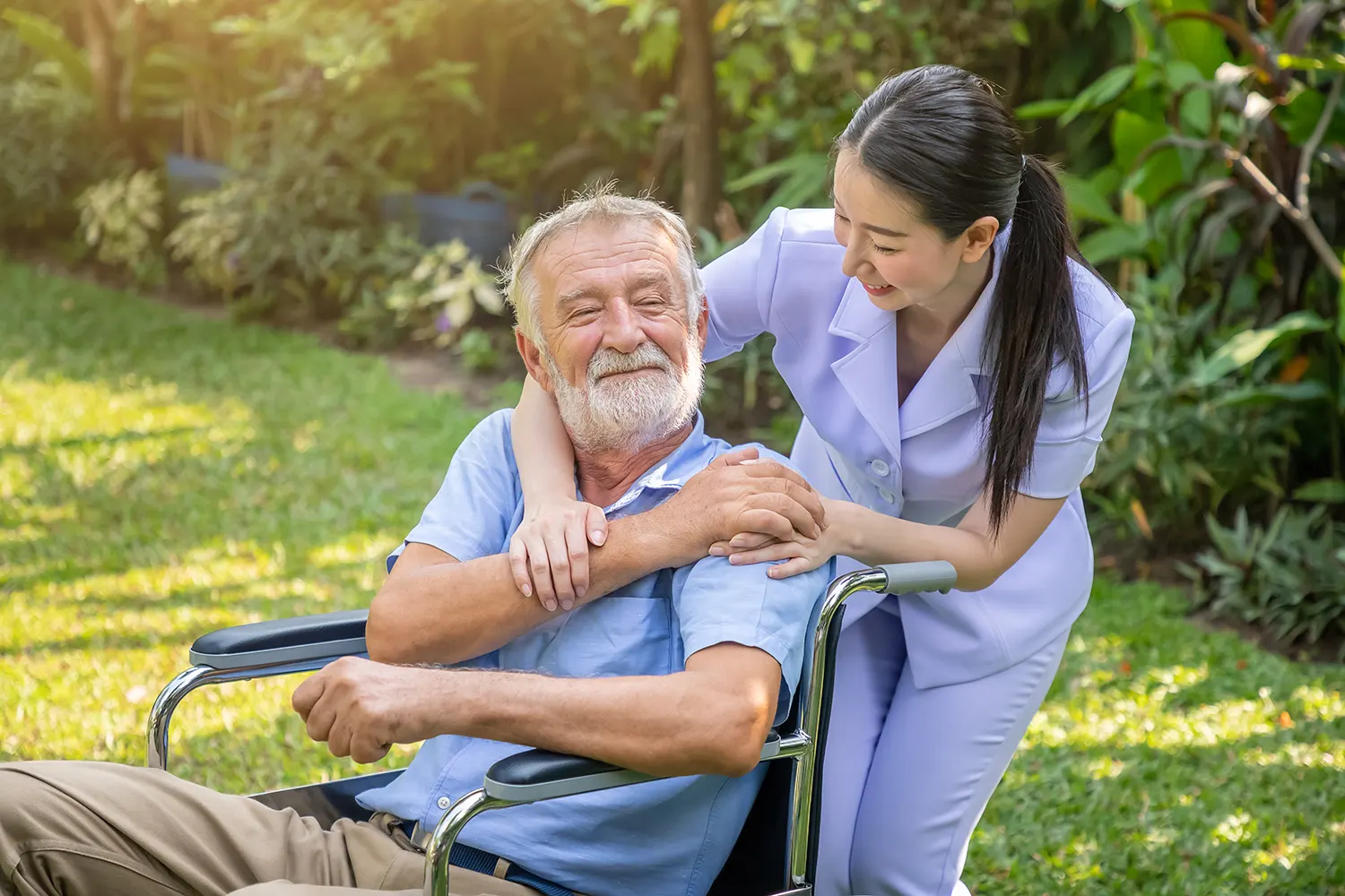 Caregiver with elder